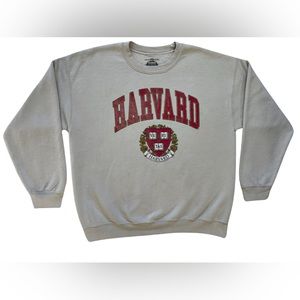 Mens Harvard University Logo Crest Emblem Graphic Print Sweatshirt Size Large